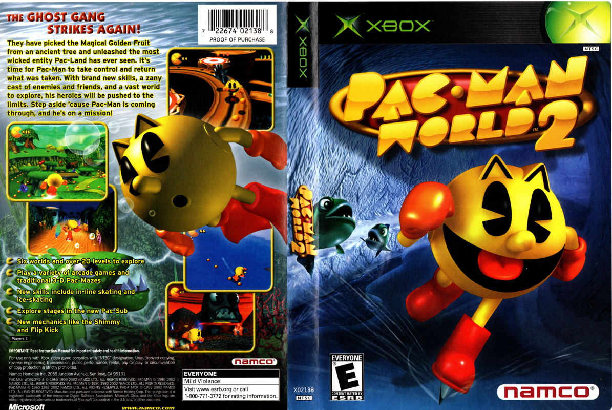 Pac-Man World 2 box art for Xbox